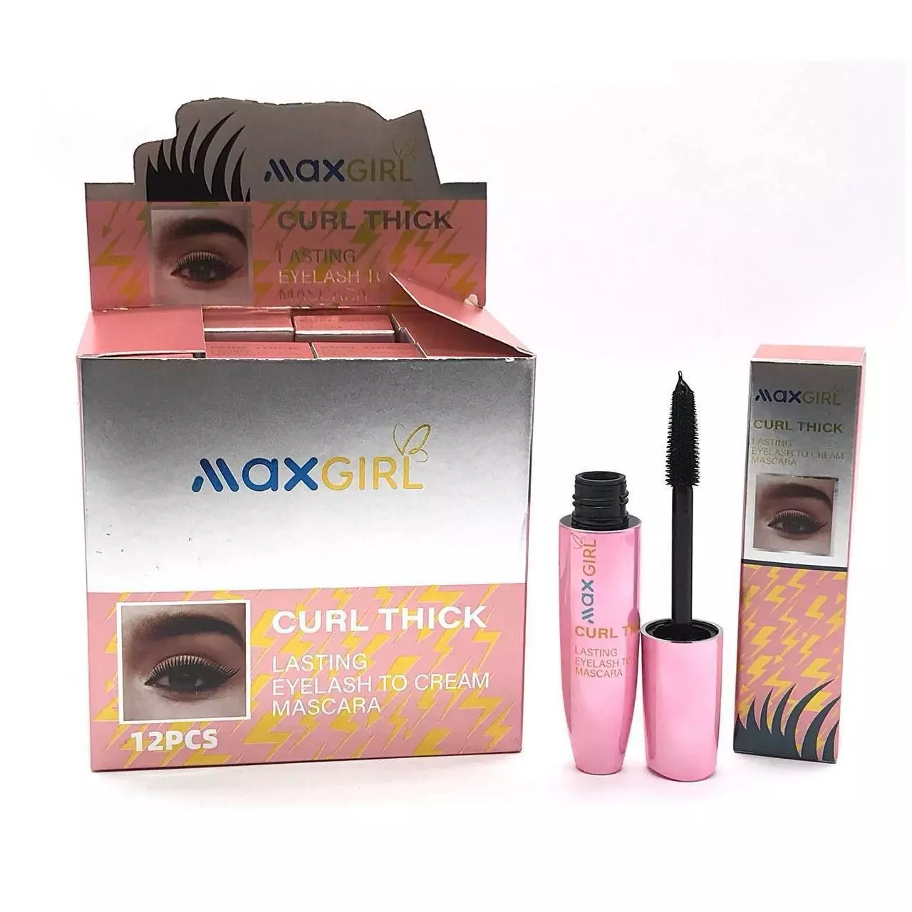 ریمل حجم دهنده و بلند کننده مژه مکس گرل  کورل تیک  Max Girl curl thick