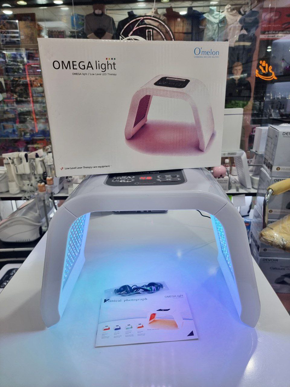 ماسک تونلی نور درمانی 7 رنگ  اومگالایت OMEGA LIGHT