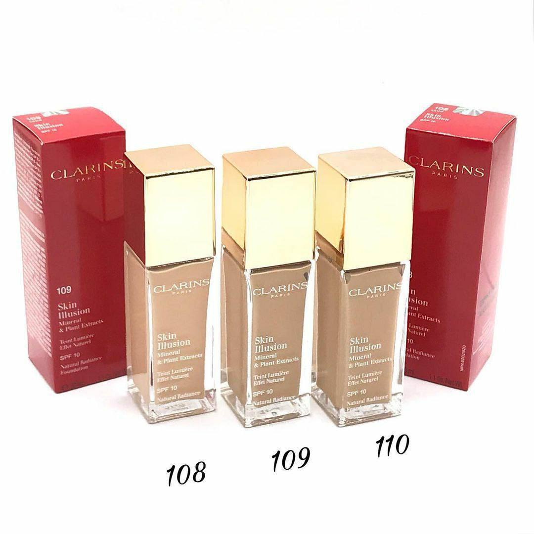 کرم پودر اسکین ایلوشن کلارینس  Clarins Skin Illusion Natural Radiance Foundation SPF 10