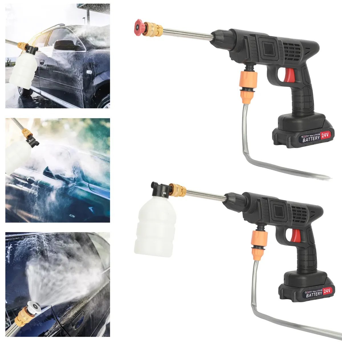 کارواش تفنگی سیار شارژی Cordless Car Washer